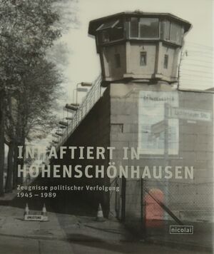 Buch-Cover „Inhaftiert in Hohenschönhausen"